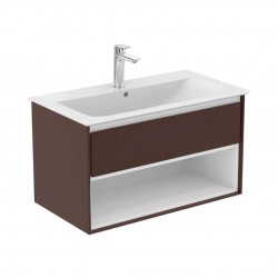 IDEAL STANDARD - Connect Air Skrinka pod umývadlo 100x44x52 cm, hnedá mat/biela mat (E0828VY)