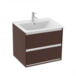 IDEAL STANDARD - Connect Air Skrinka pod umývadlo, 60x44x52 cm, hnedá mat/biela mat (E0818VY)