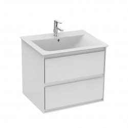 IDEAL STANDARD - Connect Air Skrinka pod umývadlo, 60x44x52 cm, lesklá biela/svetlosivá mat (E0818KN)