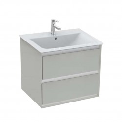 IDEAL STANDARD - Connect Air Skrinka pod umývadlo, 60x44x52 cm, lesklá svetlosivá/biela mat (E0818EQ)
