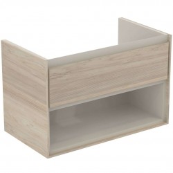 IDEAL STANDARD - Connect Air Skrinka pod umývadlo, 80x44x52 cm, dekor svetlé drevo/svetlohnedá mat (E0827UK)