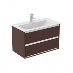IDEAL STANDARD - Connect Air Skrinka pod umývadlo, 80x44x52 cm, hnedá mat/biela mat (E0819VY)