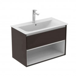 IDEAL STANDARD - Connect Air Skrinka pod umývadlo, 80x44x52 cm, hnedá mat/biela mat (E0827VY)