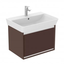 IDEAL STANDARD - Connect Air Skrinka pod umývadlo Cube 60 cm, 53x41x40 cm, hnedá mat/biela mat (E0846VY)