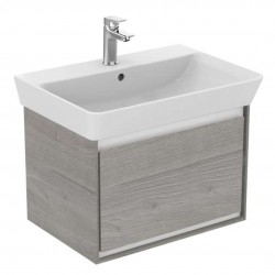 IDEAL STANDARD - Connect Air Skrinka pod umývadlo Cube 65 cm, 58x41x40 cm, dekor sivý dub/biela mat (E0847PS)