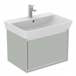 IDEAL STANDARD - Connect Air Skrinka pod umývadlo Cube 65 cm, 58x41x40 cm, lesklá svetlosivá/biela mat (E0847EQ)