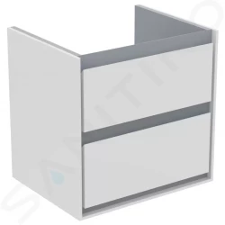 IDEAL STANDARD - Connect Air Umývadlová skrinka, 530x409x517 mm, lesklý biely/matný svetlosivý lak (E1606KN)