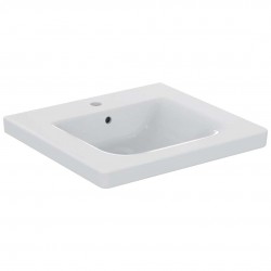 IDEAL STANDARD - Connect Freedom Umývadlo, 60x56 cm, 1 otvor na batériu, s Ideal Plus, biela (E5482MA)