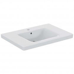 IDEAL STANDARD - Connect Freedom Umývadlo, 80x56 cm, 1 otvor na batériu, s Ideal Plus, biela (E5484MA)