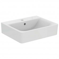 IDEAL STANDARD - Connect Umývadlo Cube, 55x46x18 cm, s prepadom, otvor na batériu, biela (E713901)