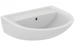 IDEAL STANDARD - Eurovit Umývadlo, 55x46 cm, s prepadom, bez otvoru na batériu, biela (W332701)