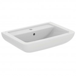 IDEAL STANDARD - Eurovit Umývadlo, 65x46x19 cm, s prepadom, 1 otvor na batériu, biela (V302801)