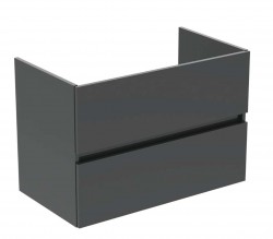 IDEAL STANDARD - Eurovit+ Umývadlová skrinka, 55x80x44 cm, 2 zásuvky, lesklá sivá (R0263TI)