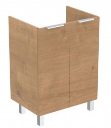 IDEAL STANDARD - Eurovit+ Umývadlová skrinka, 84x60x44 cm, 2 dvierka, pánty L/P, dub (R0258Y8)