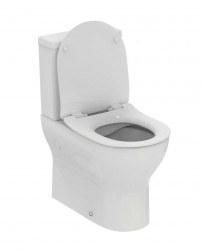 IDEAL STANDARD - Eurovit WC kombi s doskou, vario odpad, RimLS+, biela (E336401)