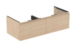 IDEAL STANDARD - Finesse Umývadlová skrinka, 120x51x37 cm, 2 zásuvky, biely dub (E3398US)
