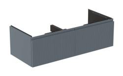 IDEAL STANDARD - Finesse Umývadlová skrinka, 120x51x37 cm, 2 zásuvky, Ribbed Matt ashblue (E3398UQ)