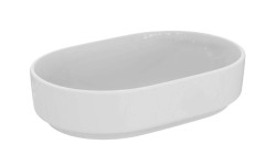 IDEAL STANDARD - i.Life O Umývadlo na dosku 55x38 cm, bez prepadu, bez otvoru na batériu, biela (T573201)