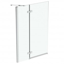 IDEAL STANDARD - i.Life Vaňová zástena, dvojdielna, 100 cm, ľavá, silver bright/číre sklo (T4887EO)