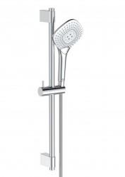 IDEAL STANDARD - Idealrain Evo Jet Set sprchovej hlavice Diamond, 3 prúdy, tyče 60 cm a hadice, chróm (B1762AA)