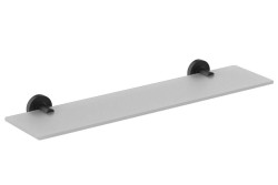 IDEAL STANDARD - IOM Polička, dĺžka 52 cm, čierna/satinované sklo (A9124XG)