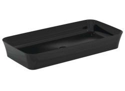 IDEAL STANDARD - Ipalyss Umývadlo na dosku, 80x40 cm, bez prepadu, lesklá čierna (E1391V2)