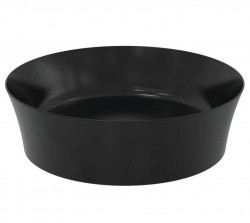 IDEAL STANDARD - Ipalyss Umývadlová misa, priemer 40 cm, bez prepadu, matná čierna (E1398V3)