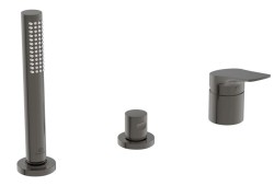 IDEAL STANDARD - La Dolce Vita Batéria na okraj vane, 3-otvorová inštalácia, Magnetic Grey (BD670A5)