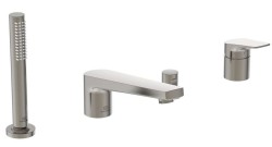 IDEAL STANDARD - La Dolce Vita Batéria na okraj vane, 4-otvorová inštalácia, Silver Storm (BD671GN)