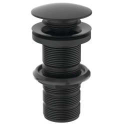 IDEAL STANDARD - Odtoková súprava Click-Clack na umývadlá bez prepadu, čierna (E1483XG)