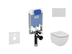 IDEAL STANDARD - ProSys Set predstenovej inštalácie, klozetu a dosky Tesi, tlačidla Oleas M2, Aquablade, SoftClose, chróm mat (ProSys80M SP74)