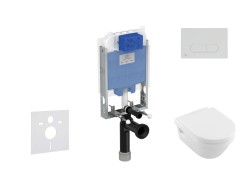 IDEAL STANDARD - ProSys Set predstenovej inštalácie, klozetu a sedadla Architectura, tlačidla Oleas M2, DirectFlush, SoftClose, CeramicPlus, chróm (ProSys80M SP120)
