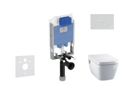 IDEAL STANDARD - ProSys Set predstenovej inštalácie, sprchovacej toalety a sedadla TECEone, tlačidla Oleas M2, Rimless, SoftClose, chróm mat (ProSys80M SP128)