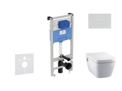 IDEAL STANDARD - ProSys Set predstenovej inštalácie, sprchovacej toalety a sedadla TECEone, tlačidla Oleas M2, Rimless, SoftClose, chróm (ProSys120M SP57)