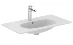 IDEAL STANDARD - Tesi Umývadlo nábytkové, 83x45 cm, s prepadom, otvor na batériu, matná biela (T3509V1)