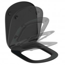 IDEAL STANDARD - Tesi WC doska SoftClose, čierna (T3529V3)