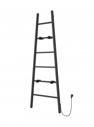 Instalprojekt - Elektrický sušiak ESCADA 2 - Farba radiátora - Čierna matná, Rozmer radiátora - 600 x 1600 mm, výkon 160 W (RADESCE231)