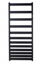 Instalprojekt - Kúpeľňový radiátor Belt - Pripojenie radiátora - Spodná pripojenie, Radiátory - Farebné prevedenie HL - Čierna, Rozmer radiátora HL - 600 × 1573 mm, výkon 667 W (RADBEL601631)