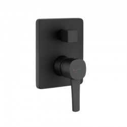 INVENA - 2-cestná nástenná batéria GLAMOUR čierna TREND (BP-02-4K2-V)