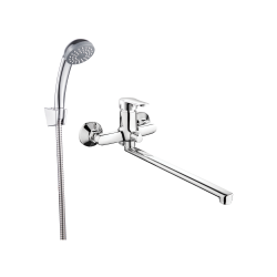 INVENA - Batéria vaňová verso s dlhým výtokom a sadou sprchovou; (BW-82-Z01-C)