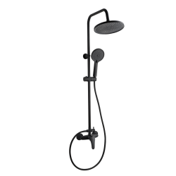 INVENA - Dažďová sprcha s batériou sprchovou kalymnos čierna; (AU-28-004-V)