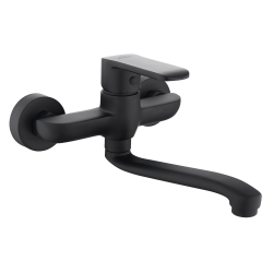 INVENA - Drezová batéria nástenná SIROS, čierna, čierna (BC-90-004-A)