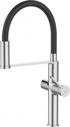 INVENA - Drezová batéria s filtrom PERISA chróm / čierna (BZ-51-F08-V)