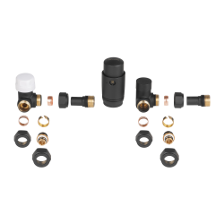 INVENA - Komplet termostatický axiálny s blokáciou čierny prev; (CD-27-C15-S)