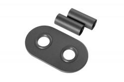 INVENA - Krycia rozeta pre pripojenie radiátora, grafit (UA-12-G15-A)