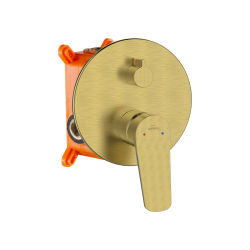 INVENA - Podomietková sada s batériou Alonia Trend, kartáčované zlato (BS-70-009-V)