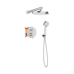 INVENA - Podomietková sada s batériou Kalitea Trend, chróm (BS-72-001-V)