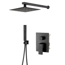 INVENA - Podomietková sada s batériou Paros Trend, čierna (BS-09-004-L)