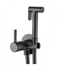 INVENA - Podomítková bidetová baterie, čierna (BP-00-B04-L)