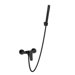 INVENA - Sprchová batéria Alonia Trend s príslušenstvom, čierny lesk (BN-70-004-V)